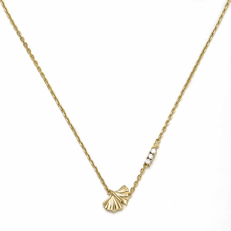 EMPORIO ARMANI Armani, universal chain for key bag , brass golden necklace with zircon, simple and elegant design, light luxury style, silver 925 sample