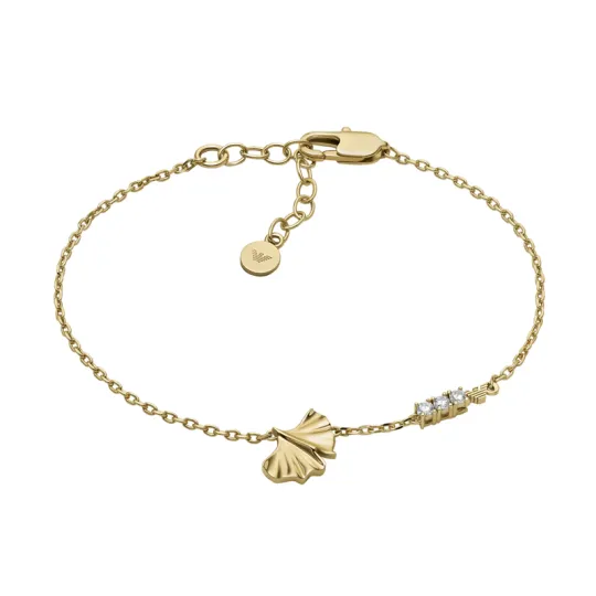 EMPORIO ARMANI Zircon Brass Bracelets Women's Gold
