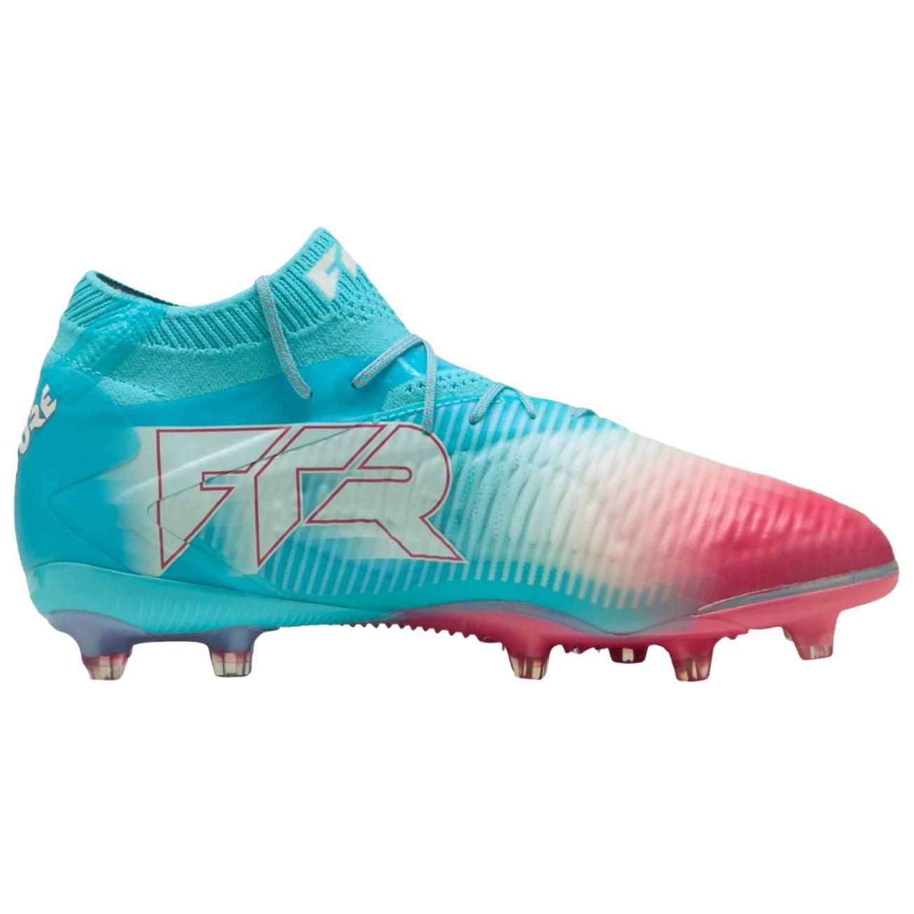 PUMA Future 8 Ultimate Support Lightweight Soccer Shoes Unisex Blue Pink