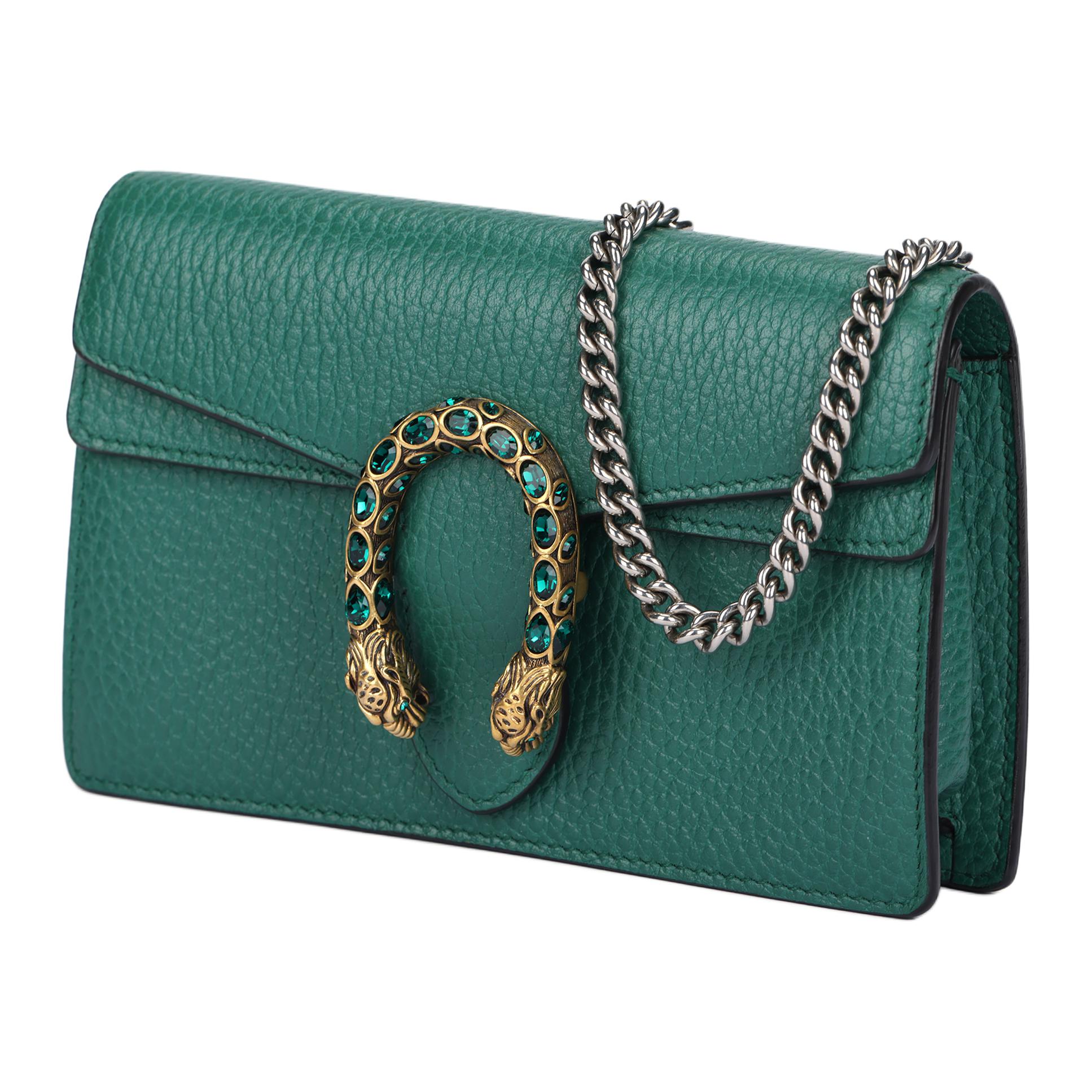 Женская сумка Gucci Dionysus (зеленые) — фото 2