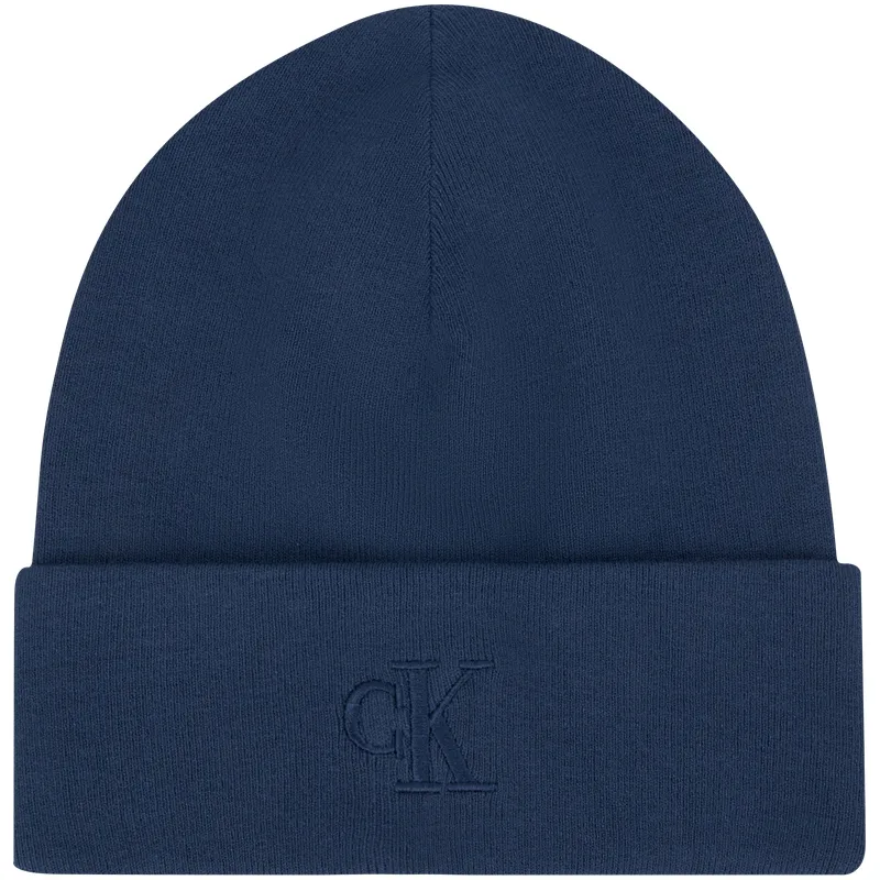 CALVIN KLEIN Polyester Beanies Unisex Nordic Blue