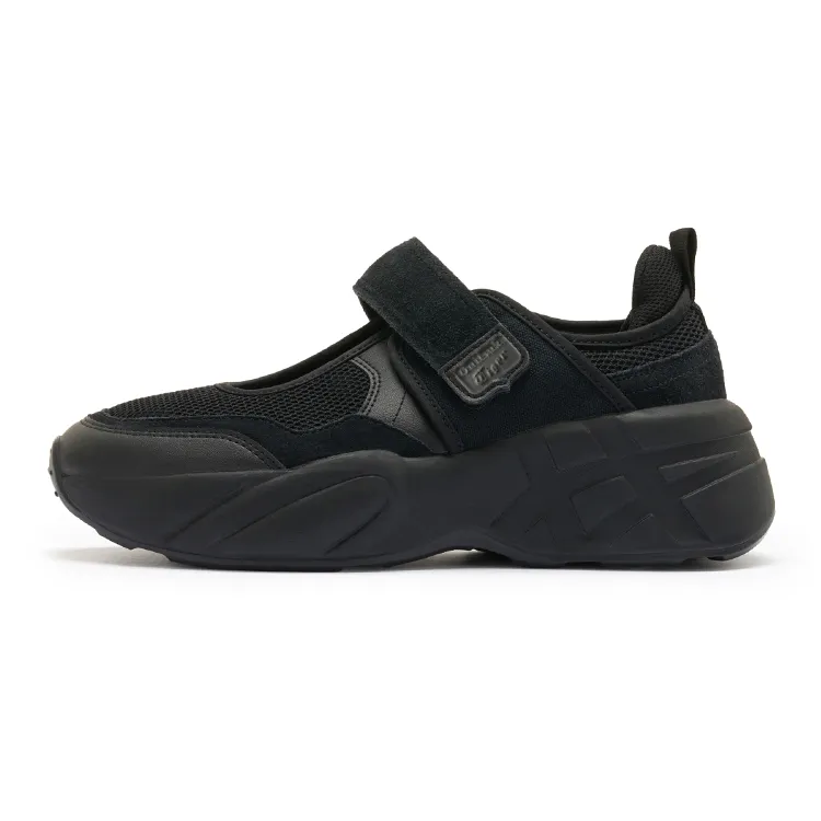 Onitsuka Tiger Platform Mary Jane Shoes Women's Black