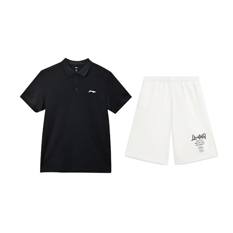 Li Ning Casual Sportswear Unisex Black+White