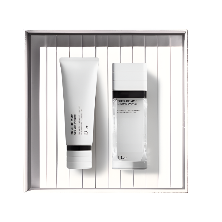 DIOR Cleansing milk, men's aftershave lotion, popular moisturizing smoothing anti-age refreshing skin care set in gift box, oil sheen control