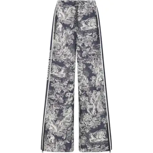 DIOR Casual Pants Women's Dark Blue Moderate Flared Pants