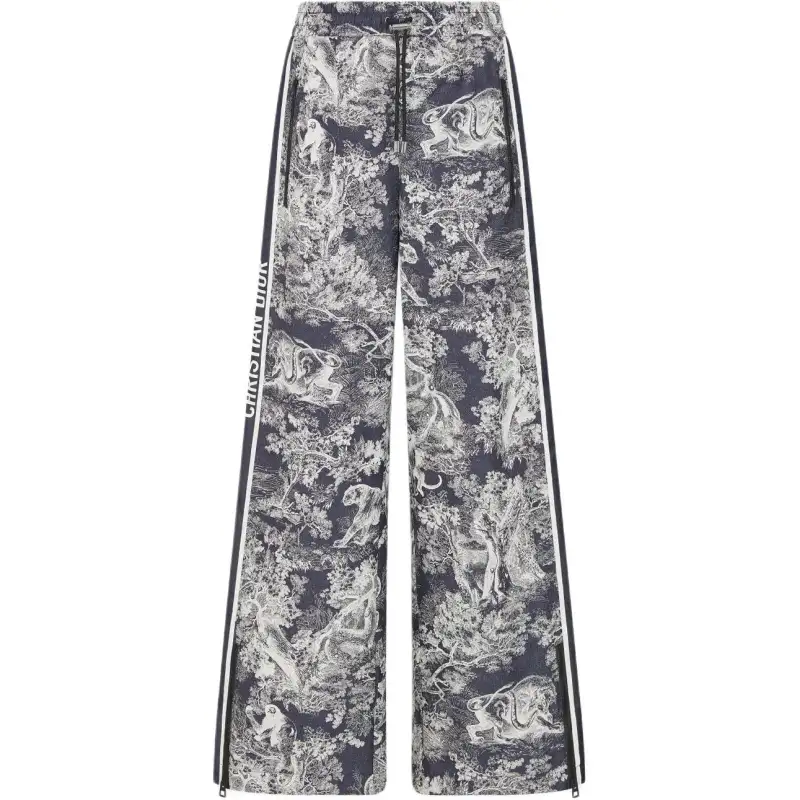 DIOR Casual Pants Women's Dark Blue Moderate Flared Pants