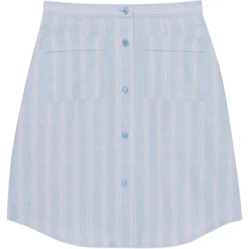 GUCCI SS23 Casual Short Skirts Women's Blue