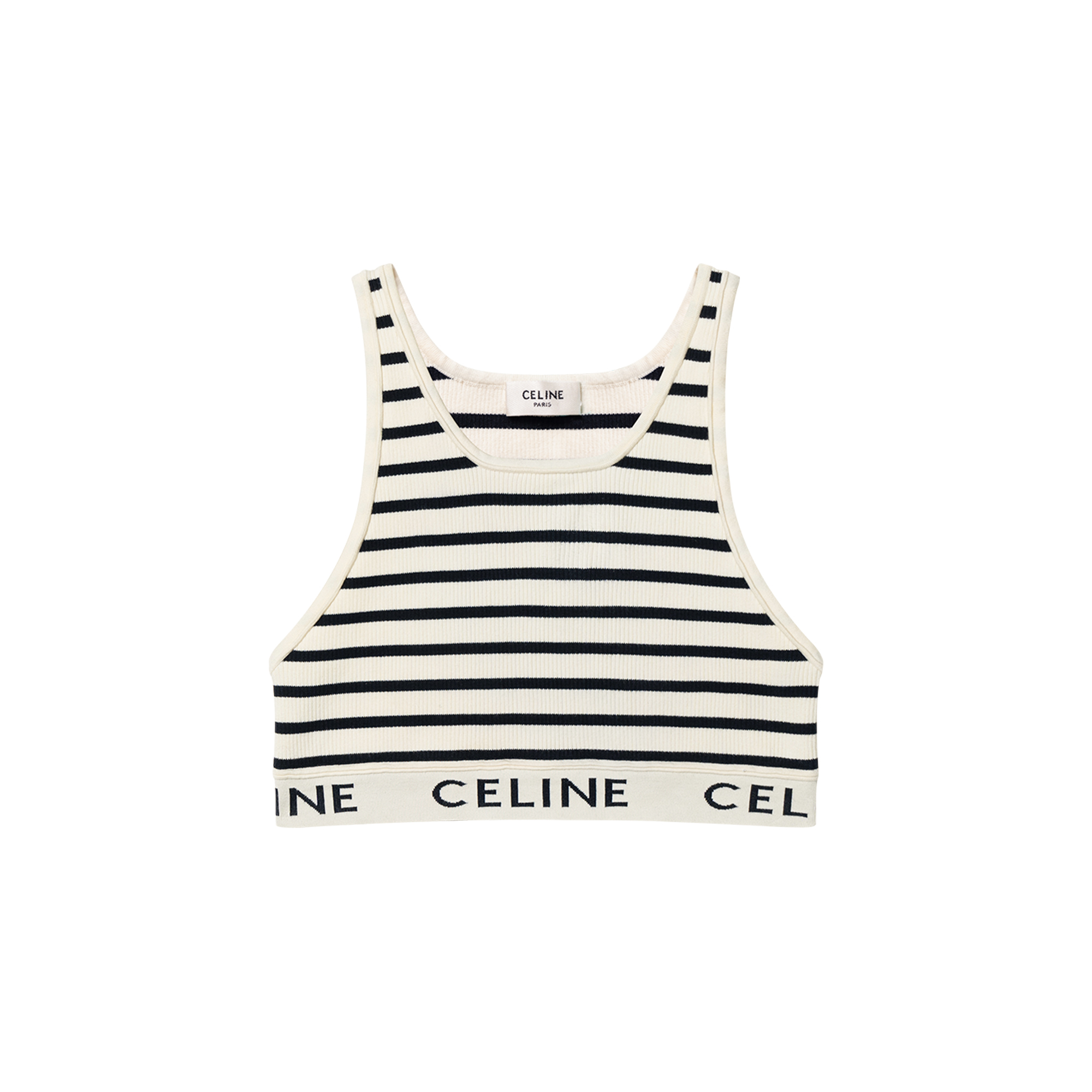 Женская майка CELINE (кремовая)