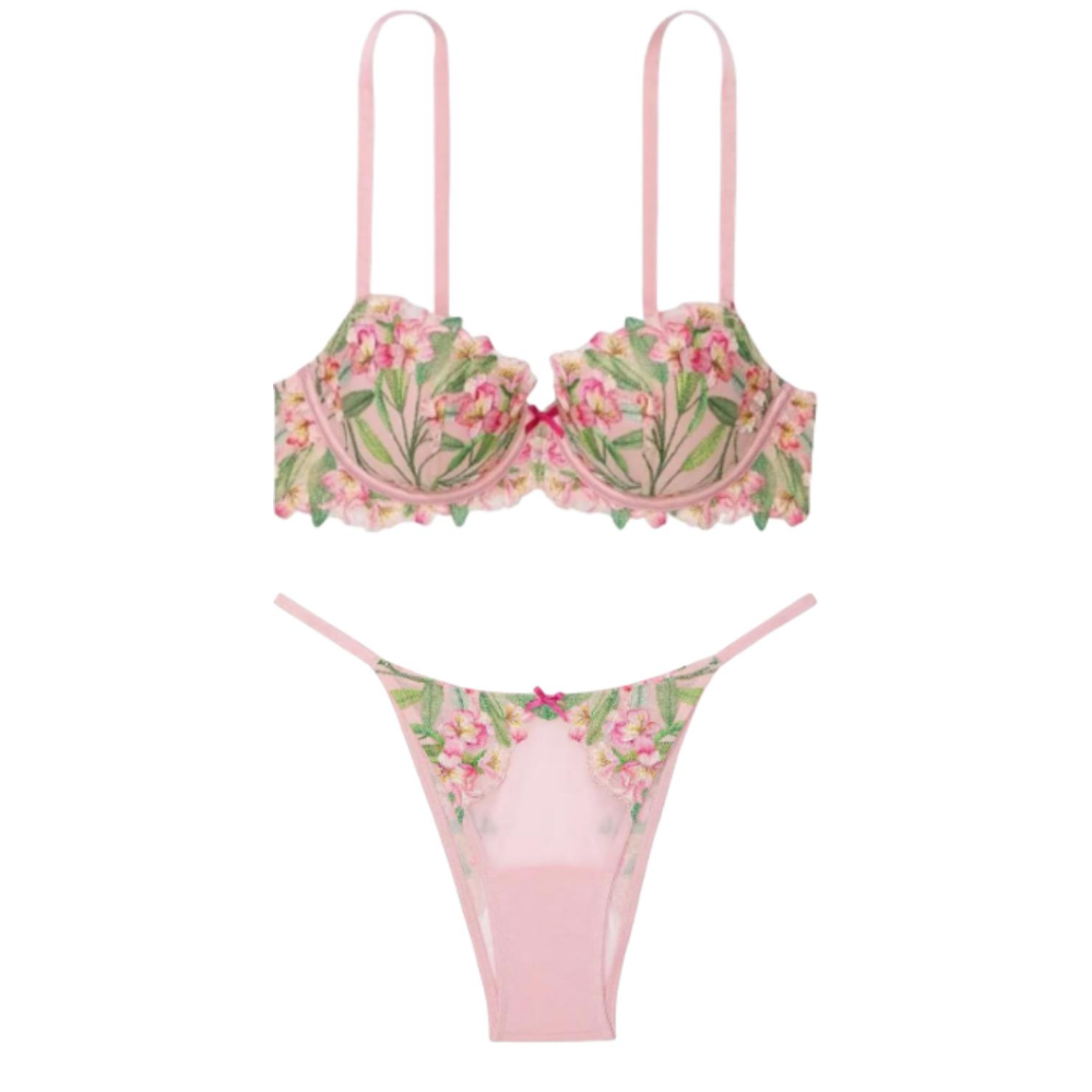 Женский комплект белья Victoria's Secret (черный)