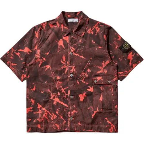 STONE ISLAND Shirts Men's Black Moderate