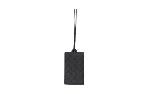 Bottega Veneta Leather Card Holder Men's Black