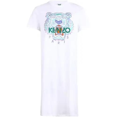 KENZO Short Sleeved Dress Women's White