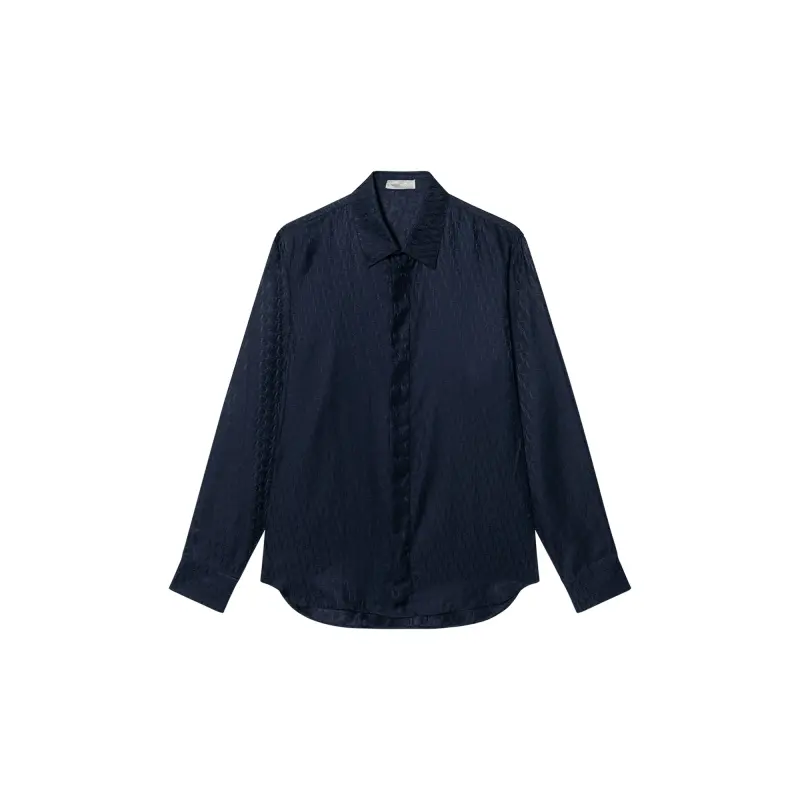 DIOR Shirts Men's Blue Lapel Moderate Other