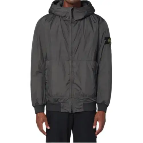 Stone Island hooded panelled jacket