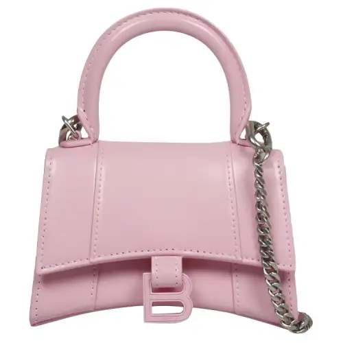 Balenciaga Leather Handbag Mini Women's Pink