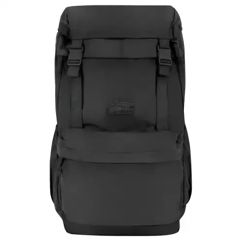 Li Ning Polyester Mountaineering Bag, Backpack Regular Unisex Black
