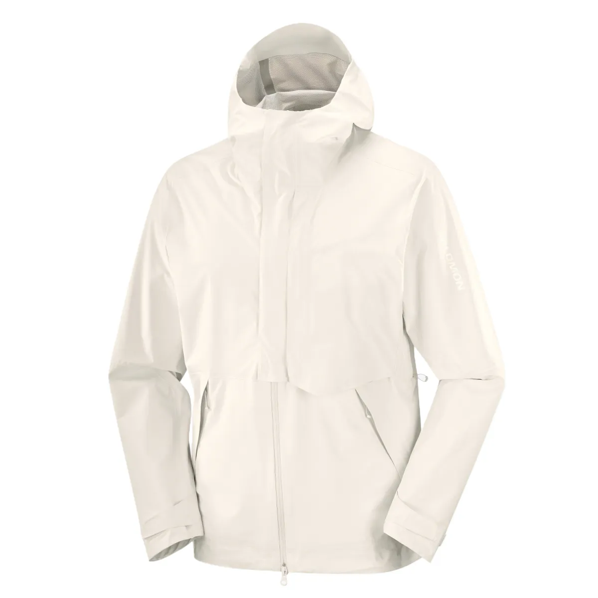 SALOMON OUTERPATH Breathable, Waterproof And Windproof Windbreaker Jacket Men's Gray White