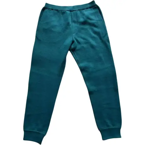 PRADA Casual Pants Men's Green Moderate Cuffed Pants
