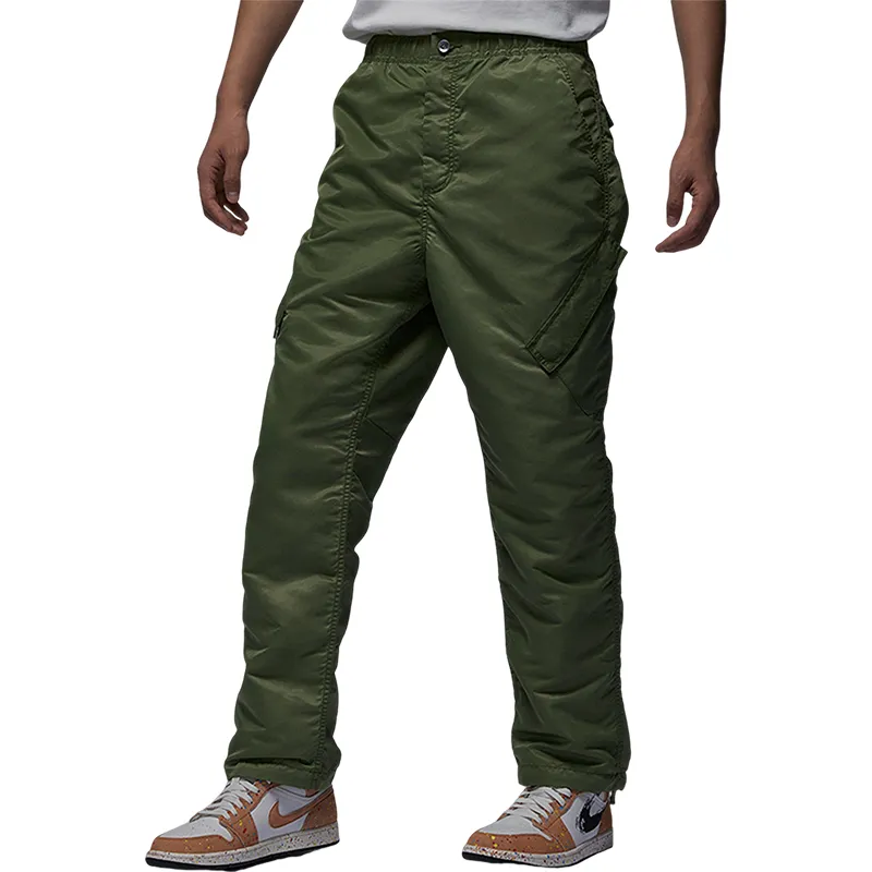 Jordan Casual Pants Men's Olive Green Moderate Straight Fit Pants