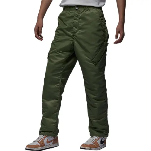 Jordan Casual Pants Men's Olive Green Moderate Straight Fit Pants
