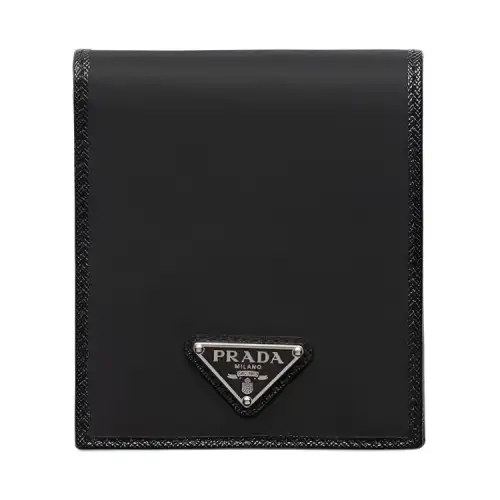 PRADA Recycled Nylon Wallet Men's Black