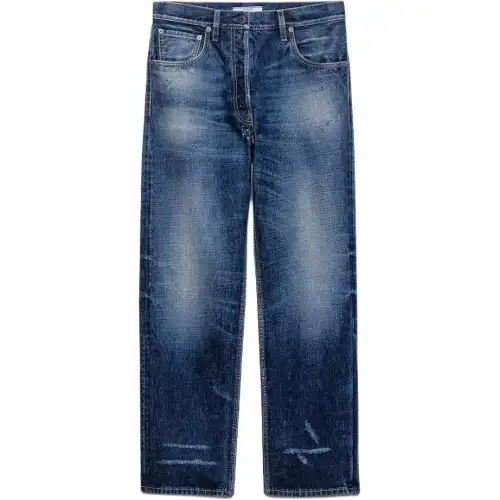 Prada washed five-pocket jeans