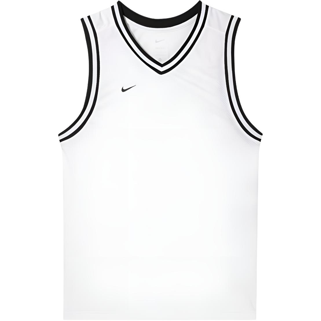 Nike Travel DNA model for leisure, breathable white T-shirt sleevless, V-neckline