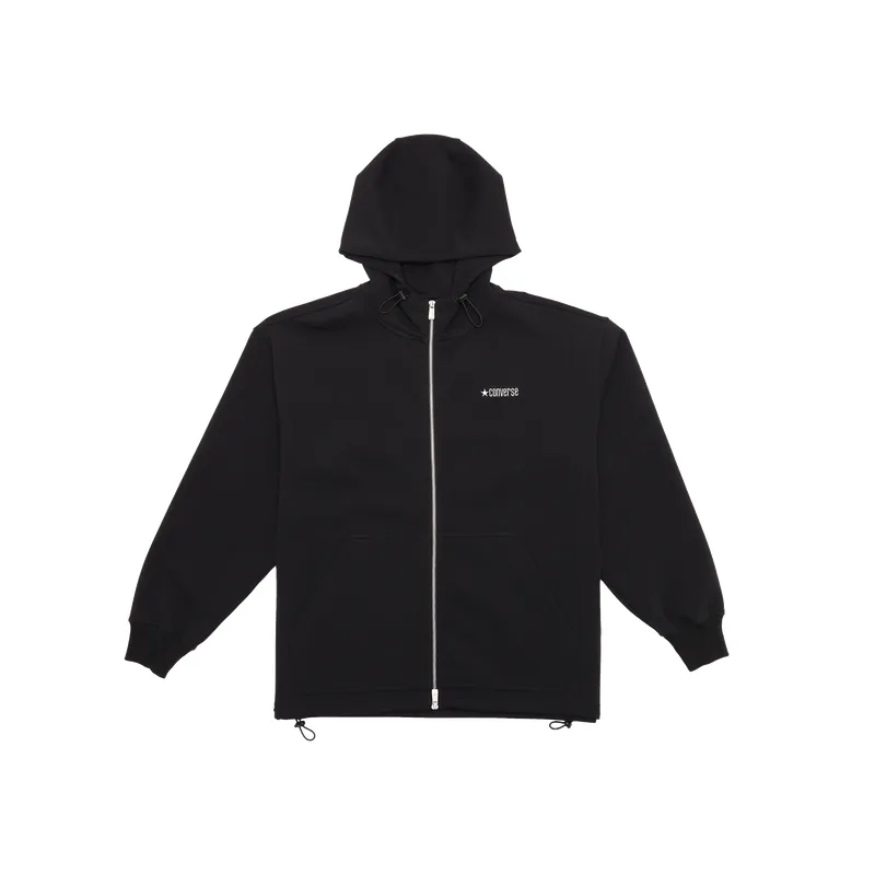 Converse Sweatshirts Men's Black Hooded Moderate Straight Fit