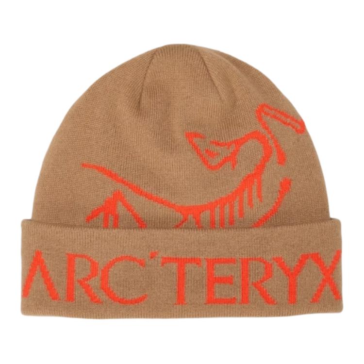 Шапка Arcteryx с логотипом (коричневая)
