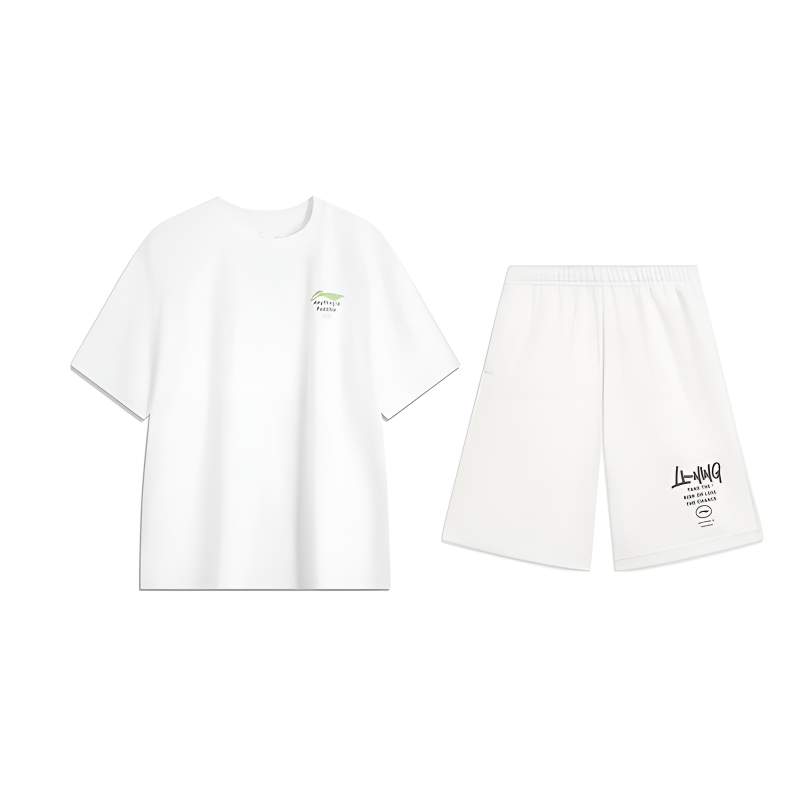 Li Ning Casual Sportswear Unisex White+White