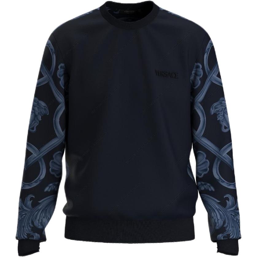 Мужской свитшот Versace Медуза (черный)