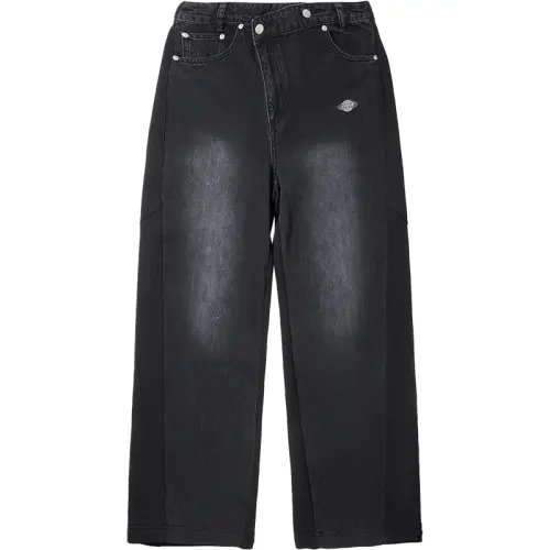 Li Ning Straight Fit Loose Fit Versatile Jeans Women's