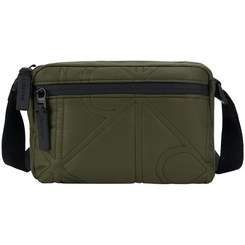 CALVIN KLEIN Fabric Crossbody Bags Men's Army Green