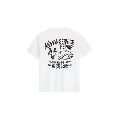 Vans T Shirts Men's White Crew Neck Moderate