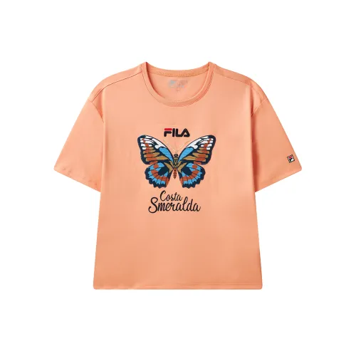 FILA Drop Shoulder Sleeve T Shirt Women's