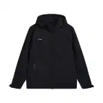 Li Ning Trench Coats Women's Black Hooded Non Detachable Moderate Other