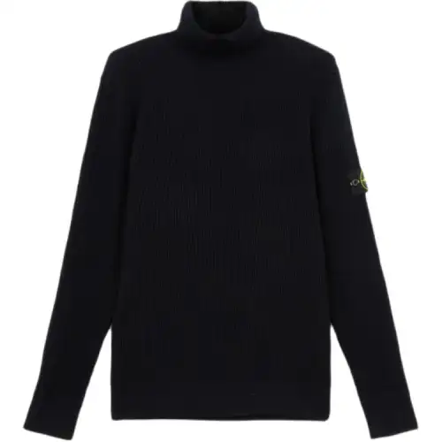 Stone Island ribbed turtleneck sweater