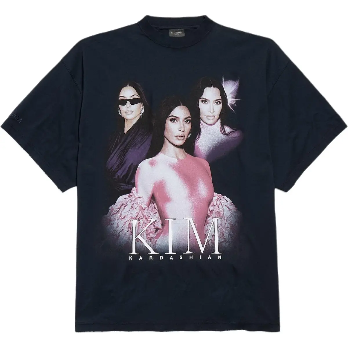 Balenciaga Ambassador Fanclub Series   Kim K Oversized T shirt Faded Black