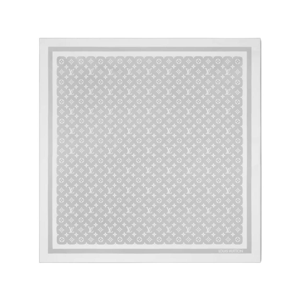 Женский шарф Louis Vuitton Silk Scarf (серый)