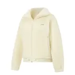 Li Ning Fitness Series Fleece Lined Thermal Stand Collar Athleisure Stitching Zippers Coat Women's