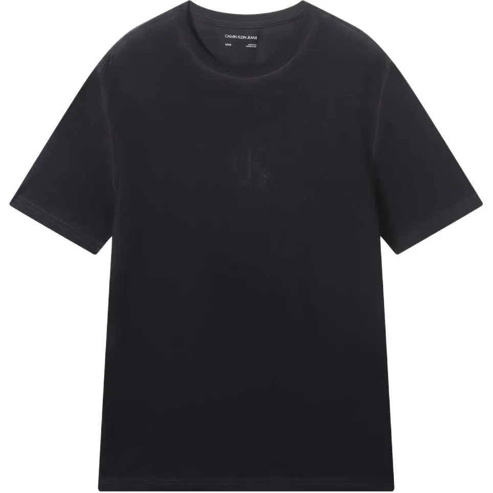 Calvin Klein T-Shirts Men's Black Crew Neck Moderate