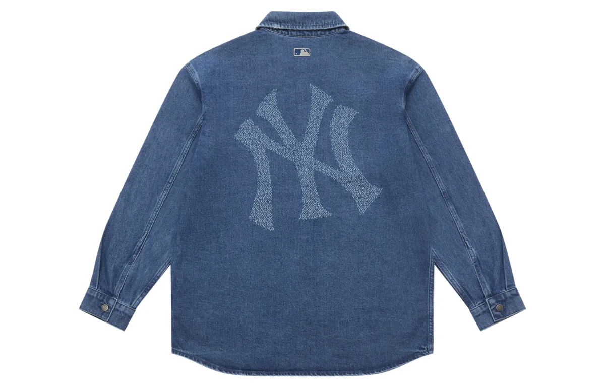 MLB New York Yankees Basic Collection 25FW Shirt Unisex Standard Denim