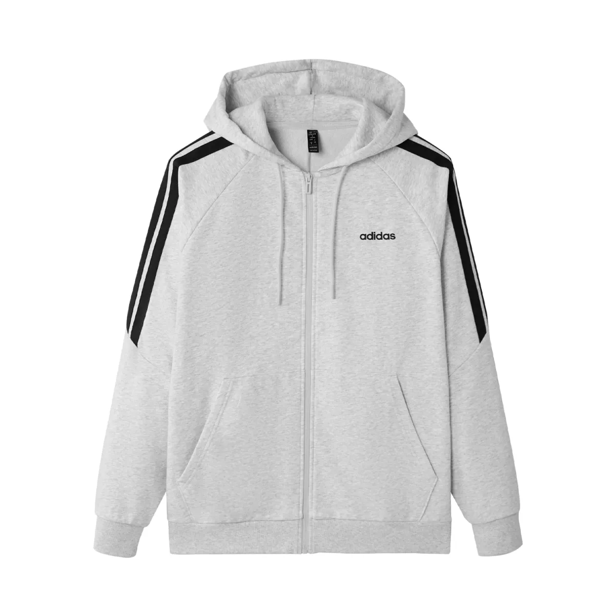 Adidas 3 Stripes Jackets & Coats Unisex Light Gray