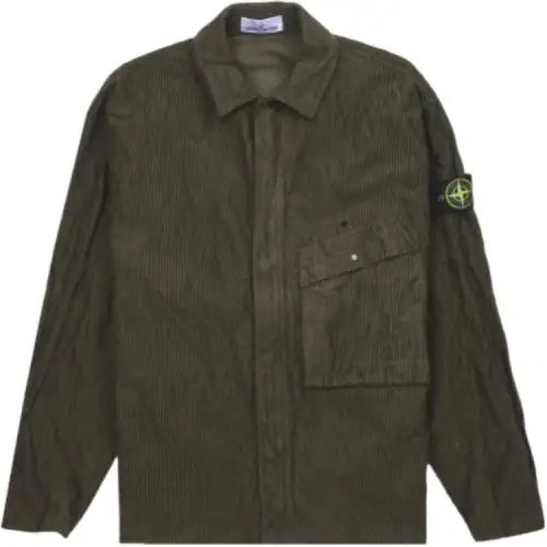 STONE ISLAND Ribbed Corduroy Shirt Jacket