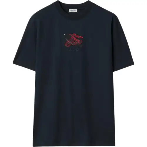 Burberry Embroidered Cotton T shirt