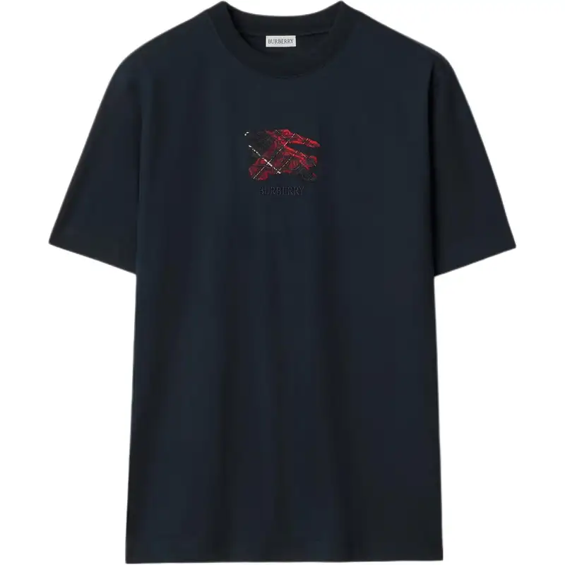 Burberry Embroidered Cotton T shirt