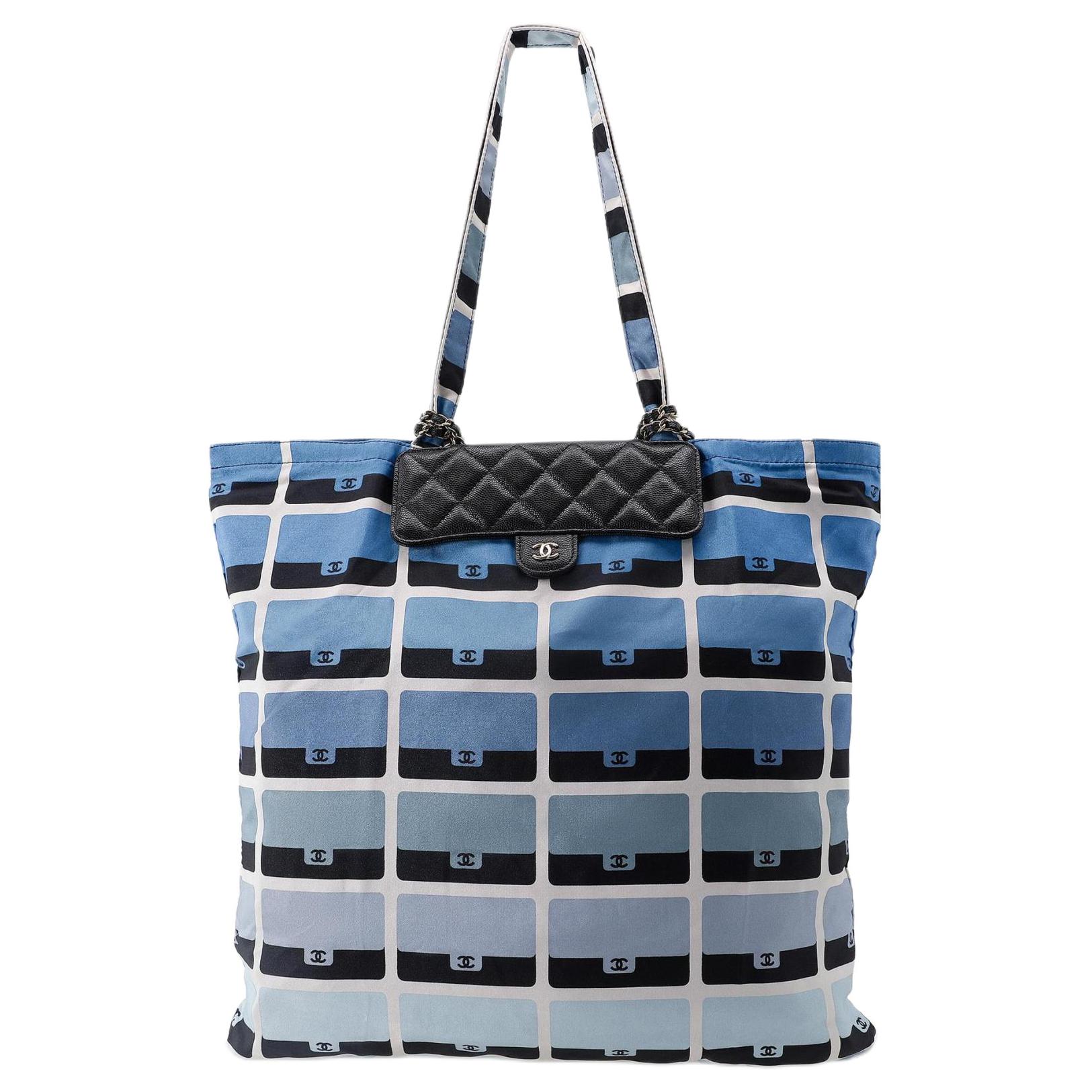 Женские сумки Chanel 21K C LOGO Woc Tote (синий) — фото 2