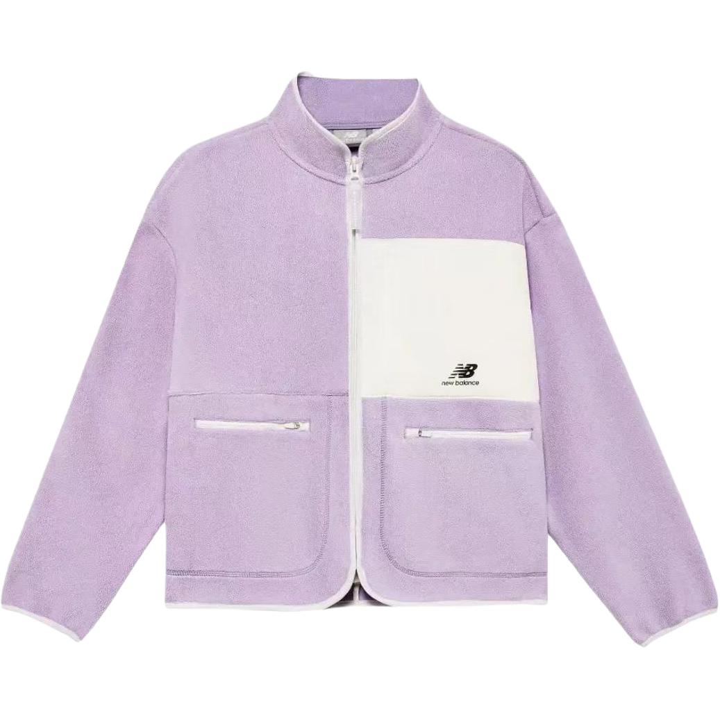 Женская куртка New Balance Knit Jacket (фиолетовая)