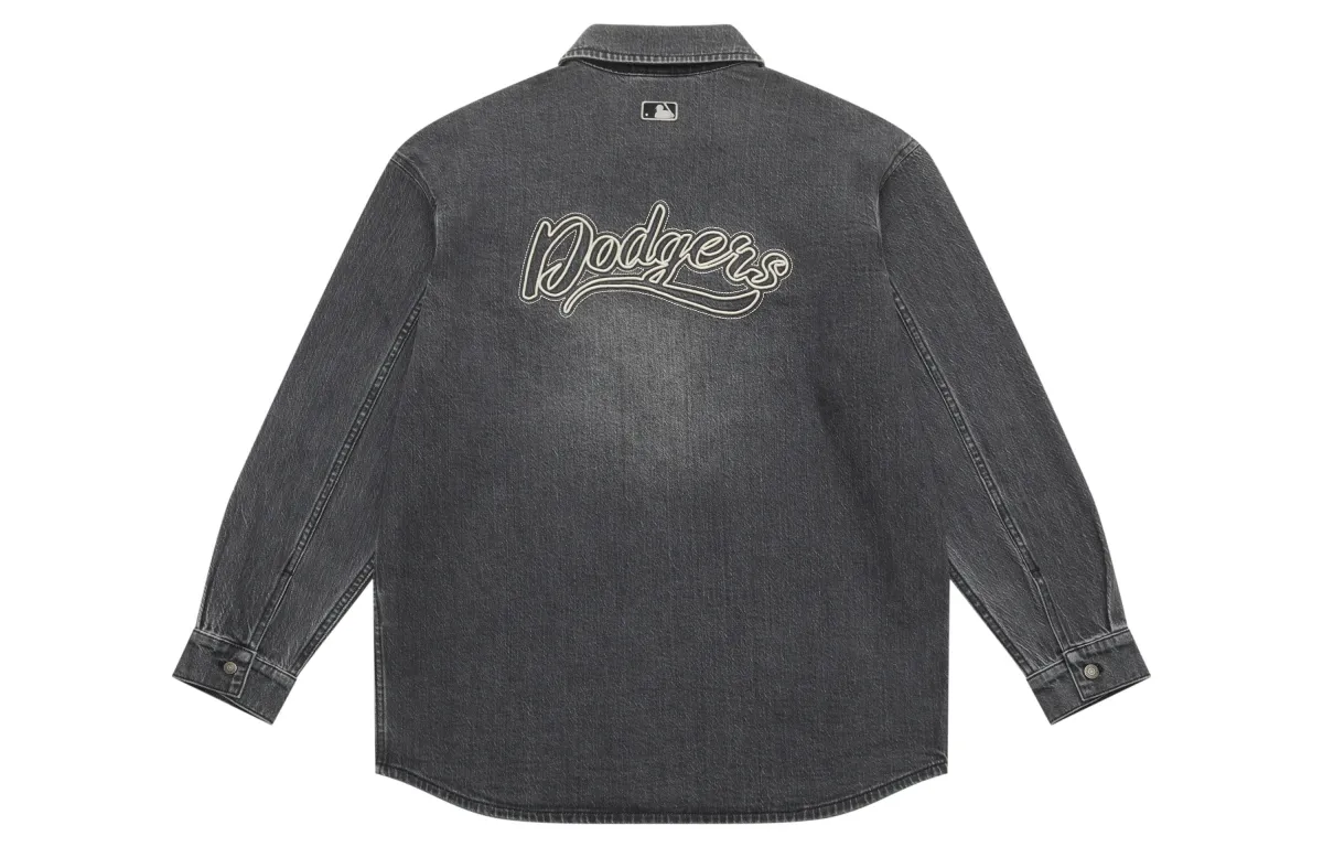 MLB Preppy Style Collection Los Angeles Dodgers 25FW Shirt Unisex Standard Black