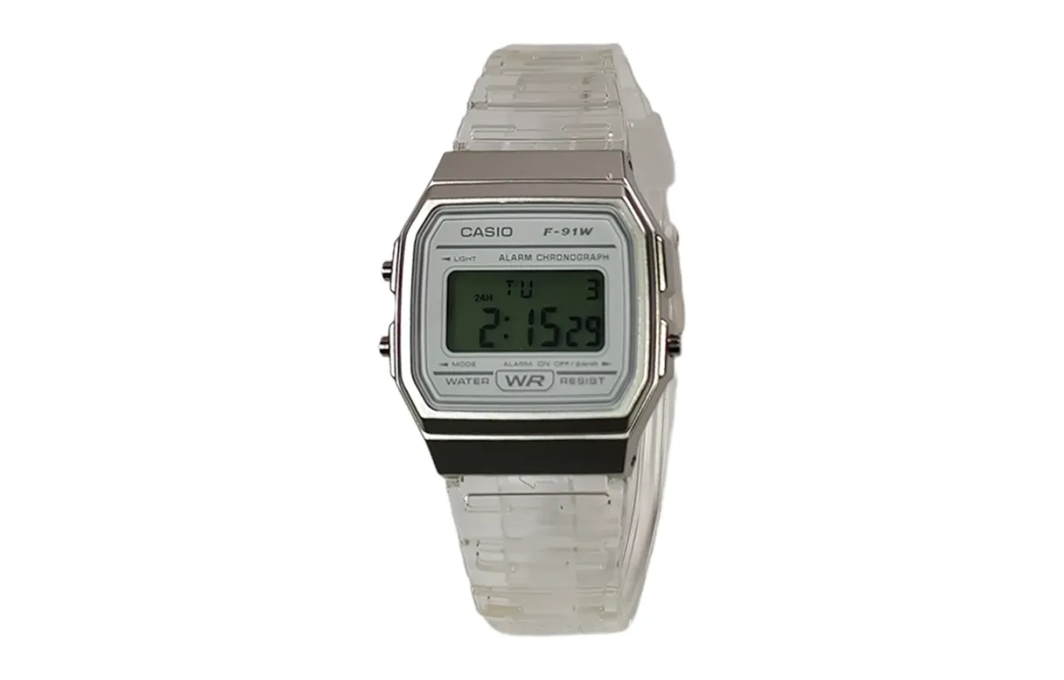 CASIO Custom Collection Quartz Movement Resin Strap Watch Unisex White Dial